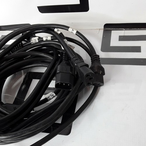 Used Lot of 3 Pack C20 to C13 Extension Power Cord 10A/250V 18 AWG IEC 60320 6 FT 6FT