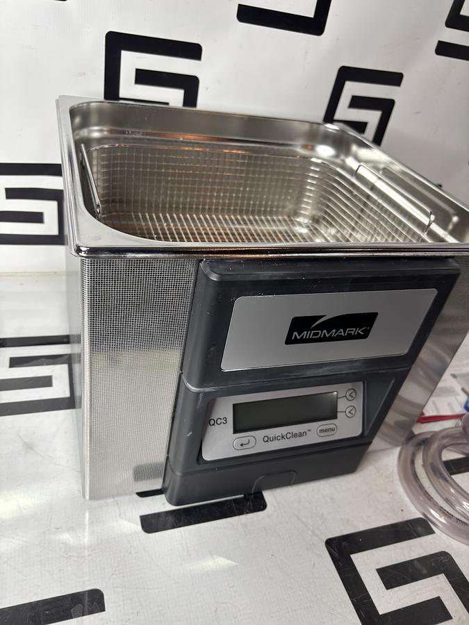 Used Midmark QuickClean QC3-01 Ultrasonic Cleaner & Dental Instrument Bath Large 3.3 Gallon Size