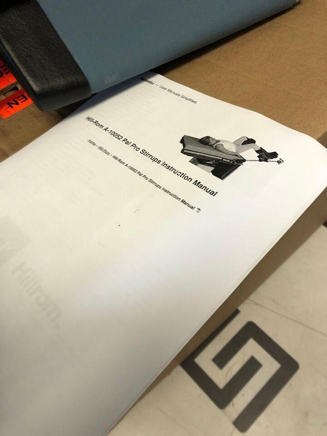 Used Stirrup Set Left   Right / Integrated Surgical Table Clamp