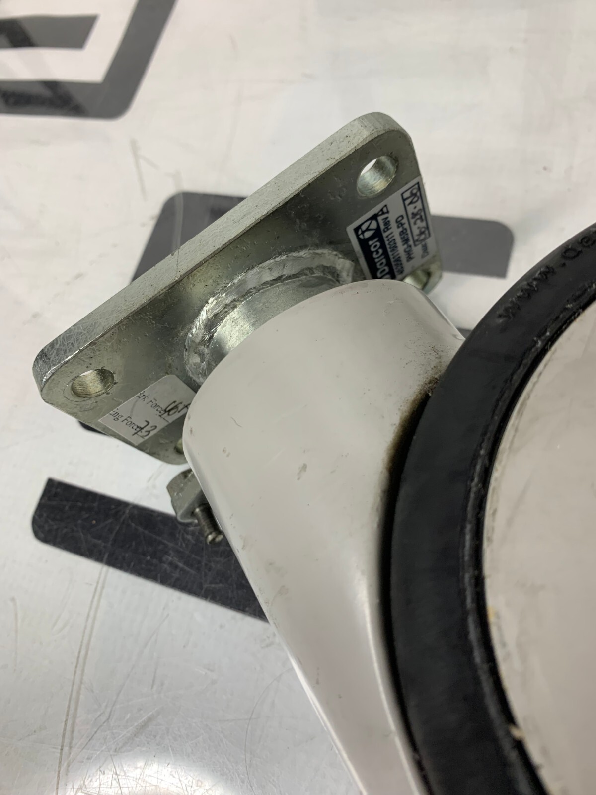 Used PHILIPS IU22 IE33 453561160311 5" FRONT WHEEL SH ABS SWIVEL LOCK CASTER W/ BRAKE