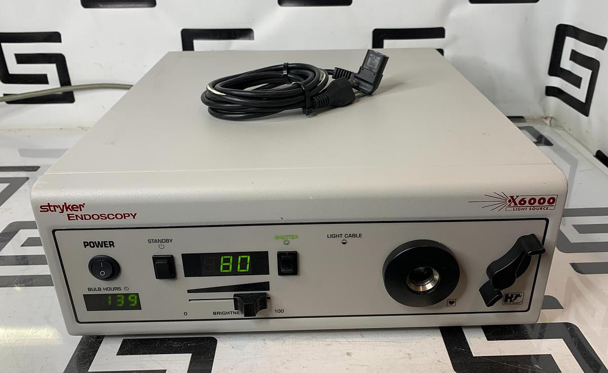 Used Stryker X6000 Light Source 220-185-000 Xenon Lamp Bulb 139 Hrs TESTED WARRANTY