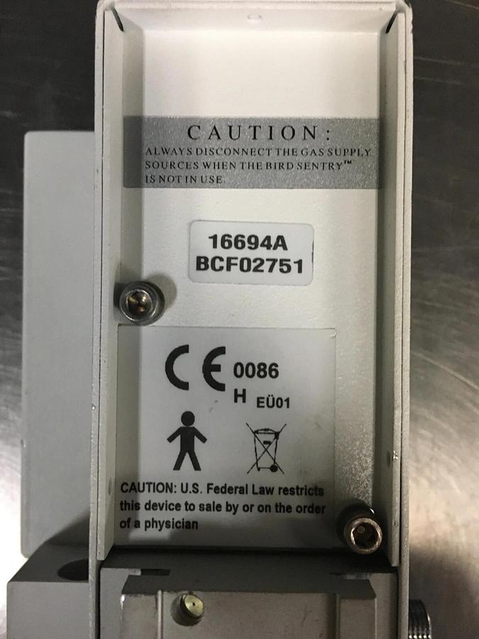 Used Vyaire Medical 16694A Bird Sentry O2 Blender Low Flow