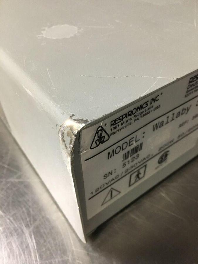 Used RESPIRONICS THE WALLABY 3 LIGHT PHOTOTHERAPY