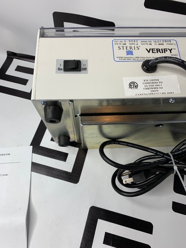 Used Steris Verify S3082 28 Well Single Temperature Incubator 30 DAY WARRANTY