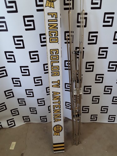 NEW All Channel Vintage FINCO Gold Corodized Antenna Air Terrestrial Roof Attic