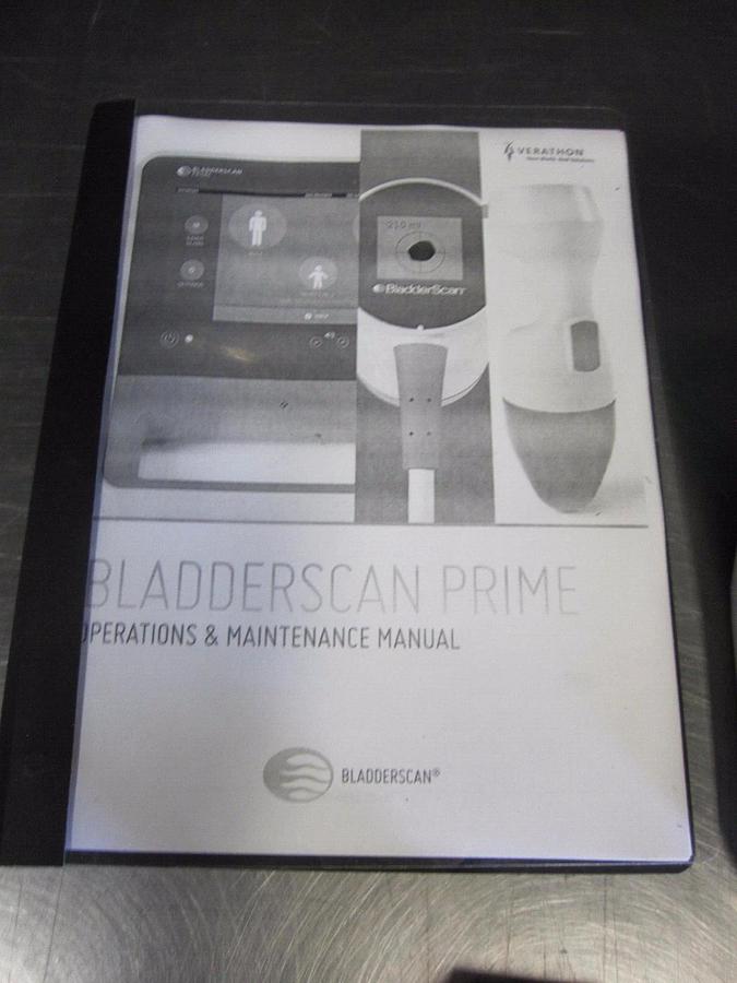 Used VERATHON BLADDERSCAN PRIME 0570-0346 PORTABLE 3D BLADDER SCANNER