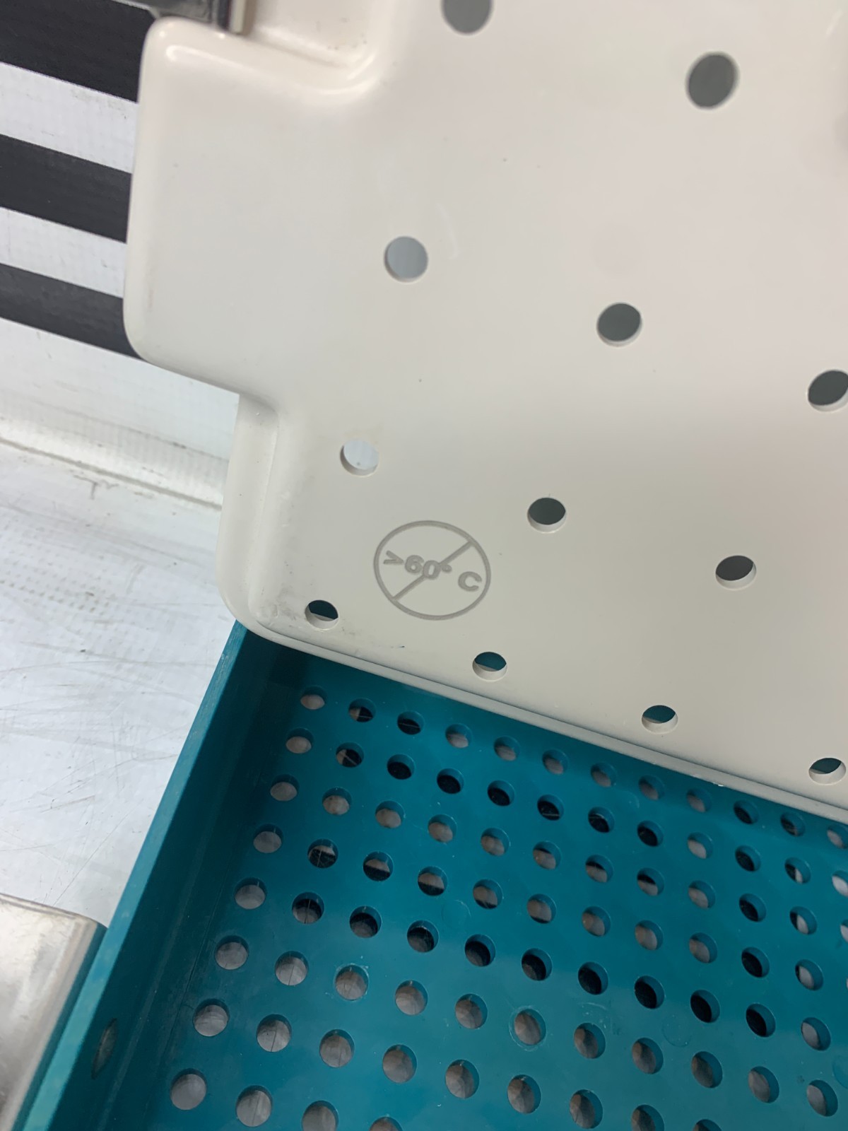 Used ASP  Sterilization Instrument Lid & Tray Container Case 10 x 10 x 2" WARRANTY