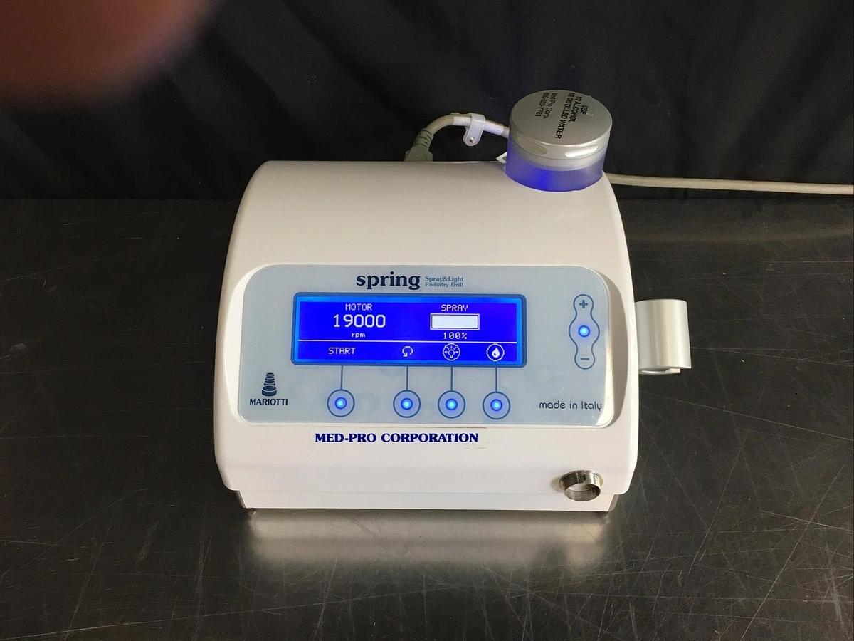 Used Mariotti Spring Spray & Light Podiatry Drill Micromotor Dental