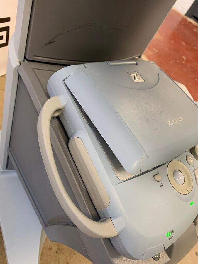 Used Zonare Z.One 4.7 SmartCart Diagnostic Ultrasound System   Scan Engine Docking Z1