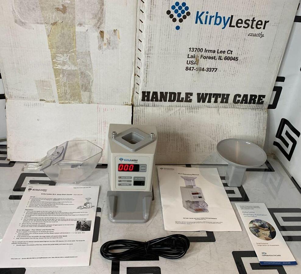 Used KIRBY LESTER CALIBRATED KL1 Pill Tablet Capsule Counter Microprocessor Capsule KL 1 W/ WARRANTY Pill Dispensers