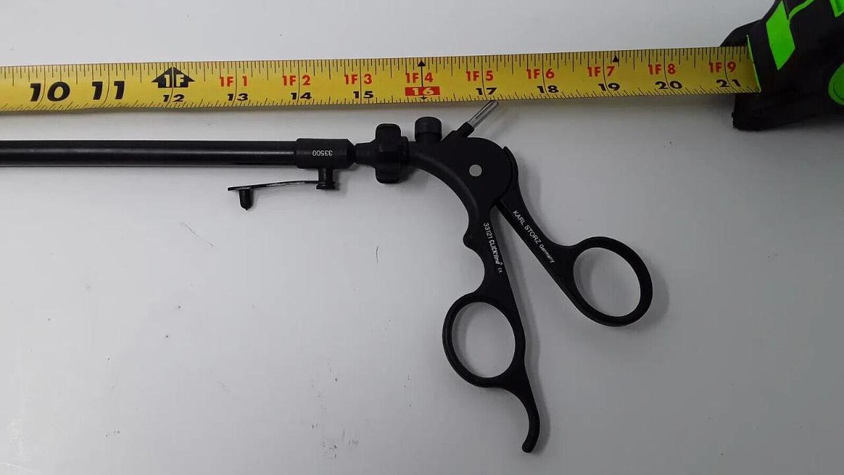 Used 33121 Clickline Handles 33500 Tube Spoon Forceps