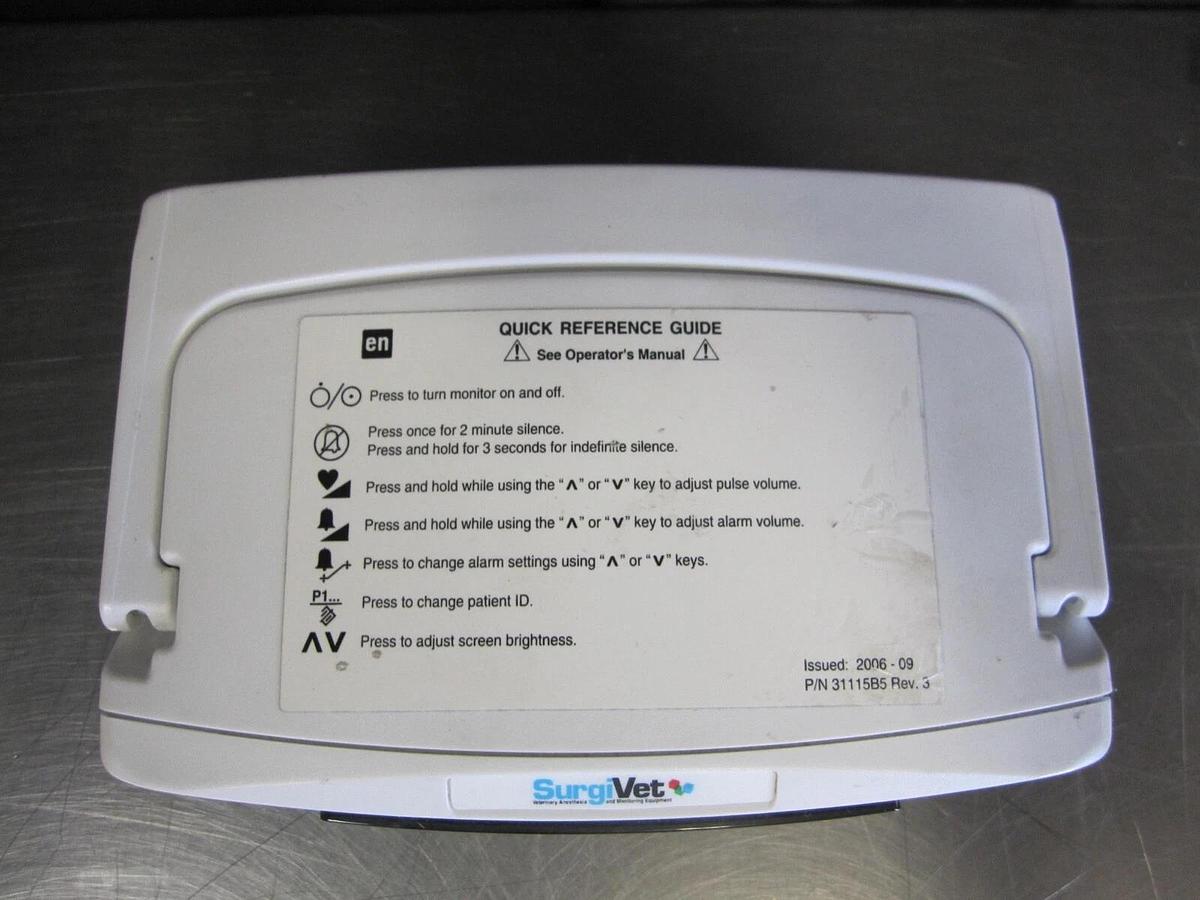 Used SurgiVet V3304 Veterinary Monitor (Untested) A
