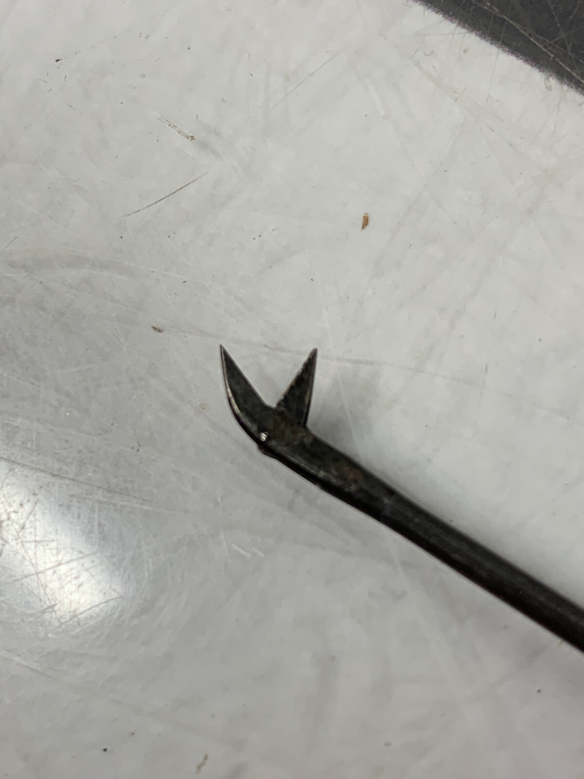 Used Pilling 50-6477 Micro Laryngeal Scissors Up Angle WARRANTY