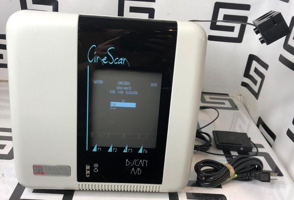 Used Quantel CineScan B-Scan A/B Scan Ophthalmic Ultrasound