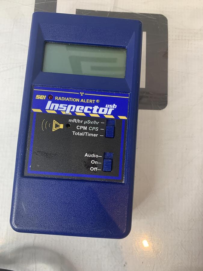 Used SE International Radiation Alert Inspector USB Geiger Counter w/ New Battery, Cable