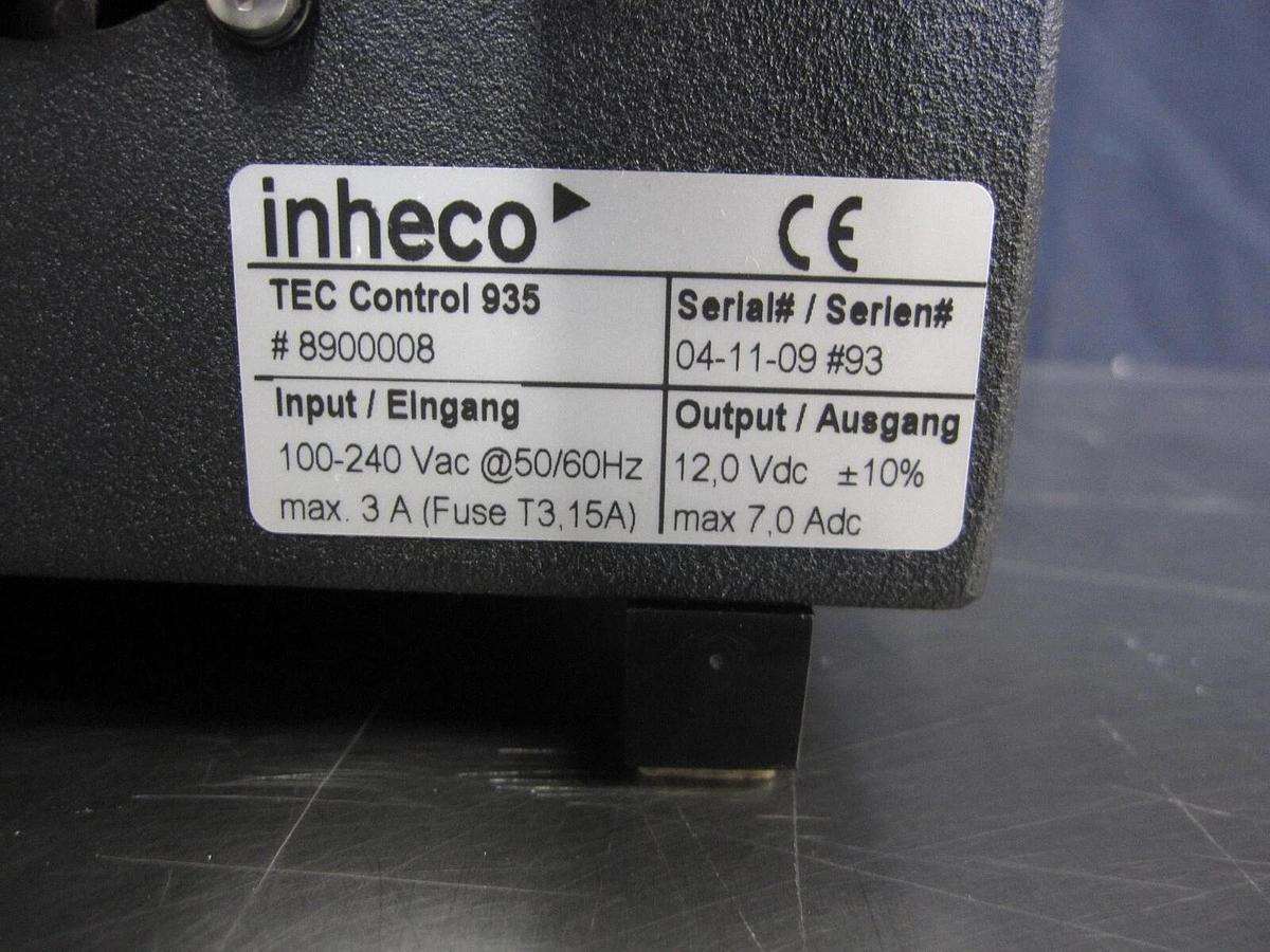 Used Inheco TEC Control 935 8900008 Watlow Multi Temperature Controller & Cable