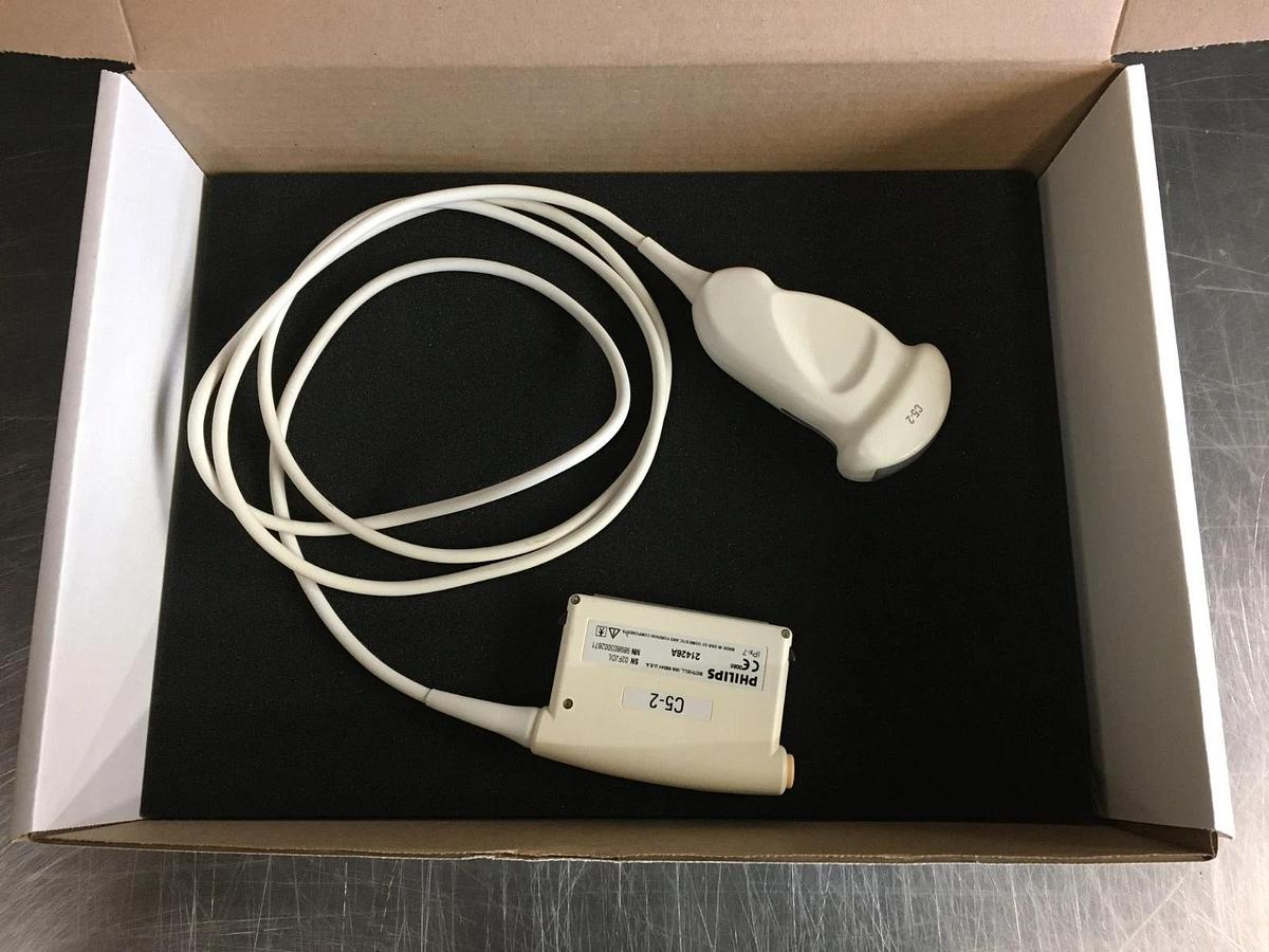 Used Philips C5-2 Ultrasound Transducer Probe Curved Array 21426A HD11  HD11XE (E)