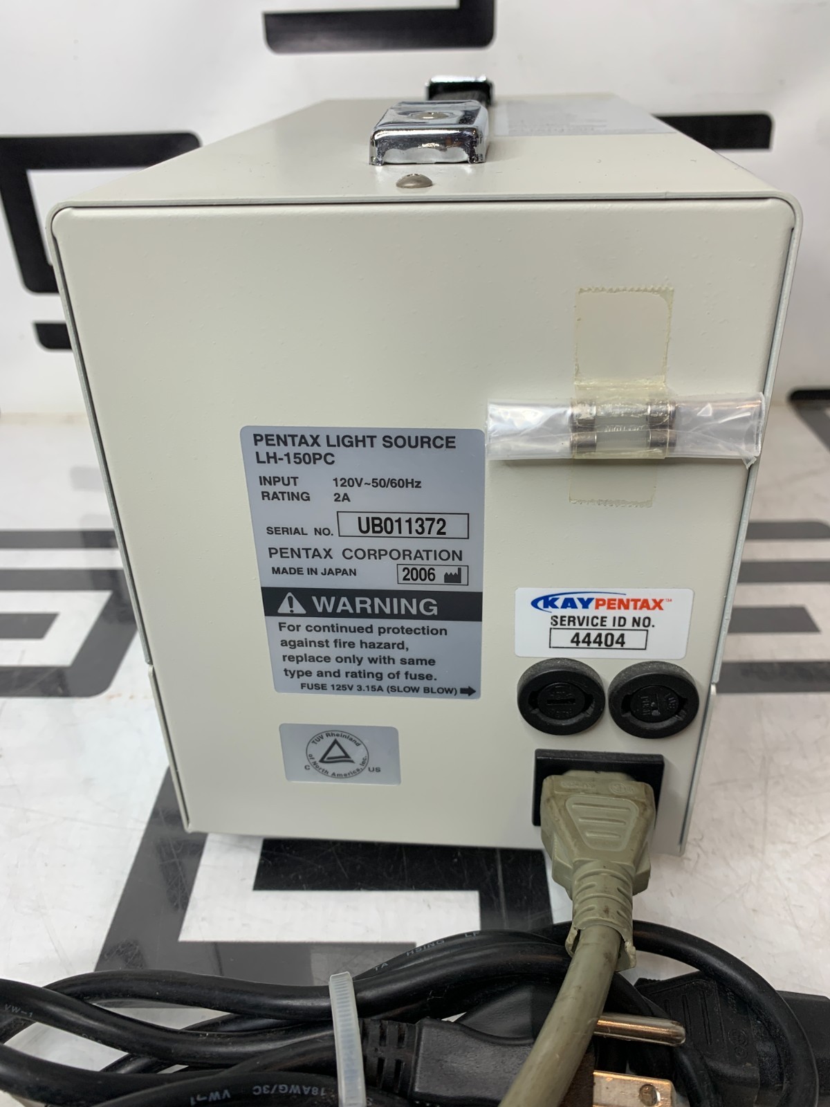 Used Pentax LH-150PC Light Source With Integrated Air Pump Halogen W/ Power Cord