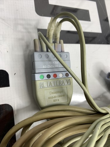 Used OEM Datascope 0012-00-1255-01 & 0012-00-1262-09 ECG EKG Trunk 3 5 Lead Cable