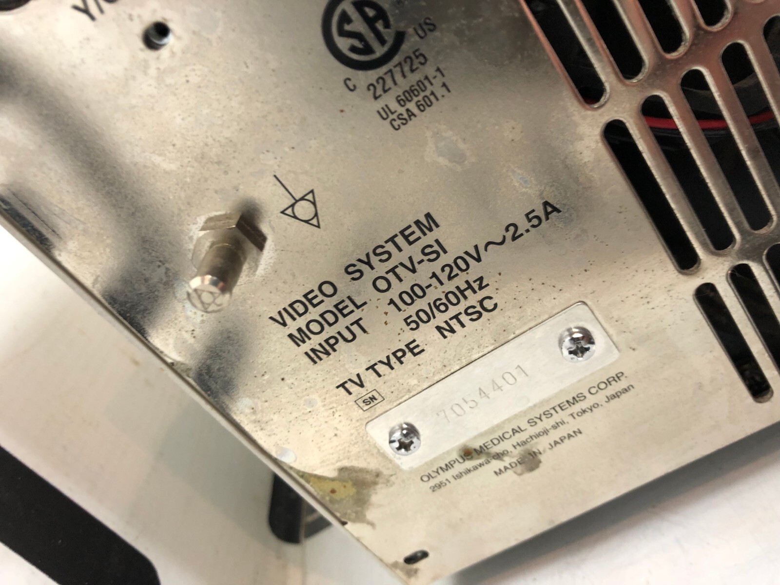 Used OLYMPUS OTV-SI Digital Video Processor Camera Light Source Controller