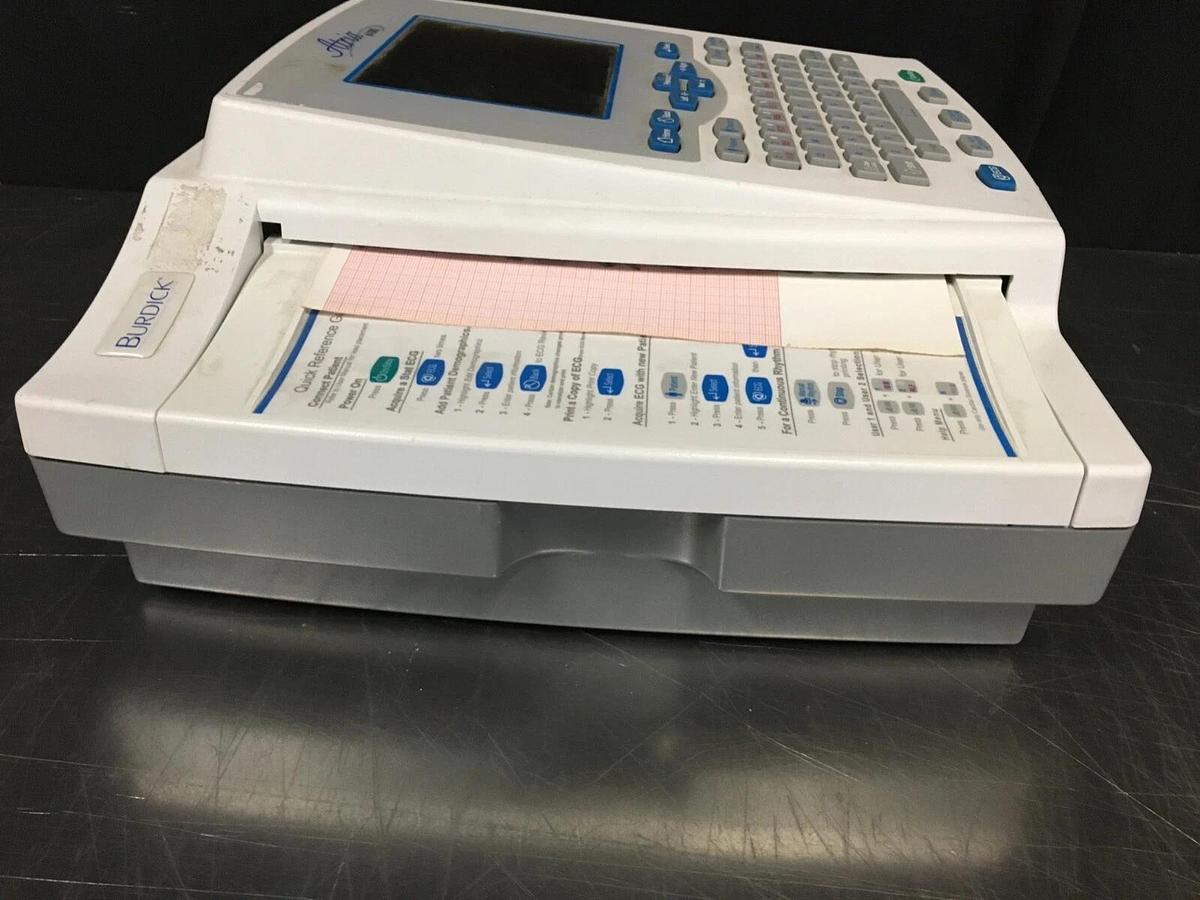 Used Burdick Atria Interpretive 6100 EKG/ECG Machine No Power Supply