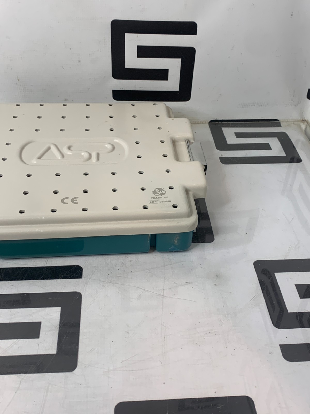 Used ASP  Sterilization Instrument Lid & Tray Container Case 10 x 10 x 2" WARRANTY