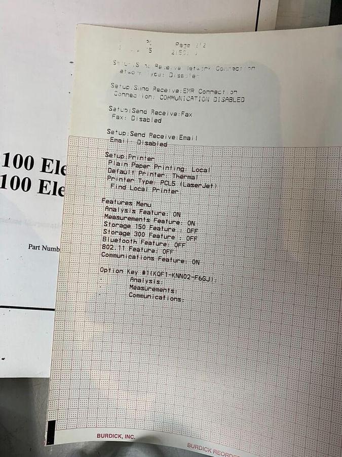 Used BURDICK Atria 6100