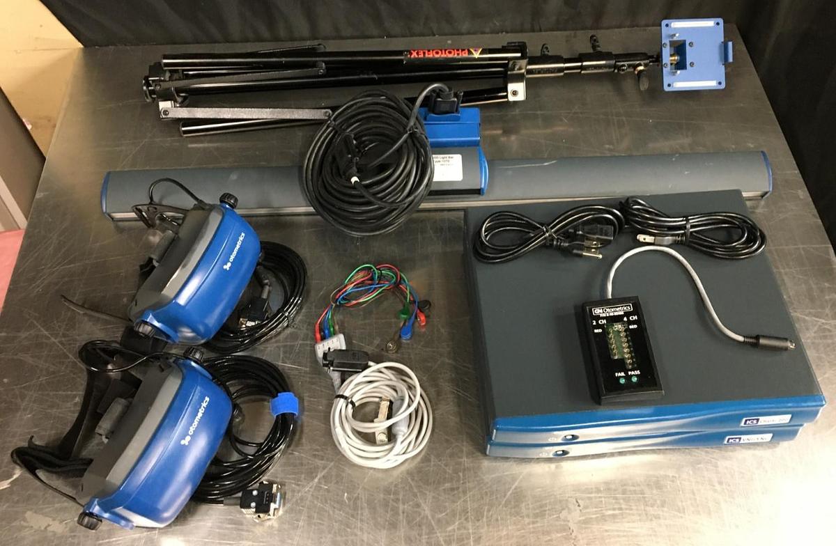 Used GN Otometrics ICS VNG/ENG Chartr 200 Module Goggles LB-200 Lightbar