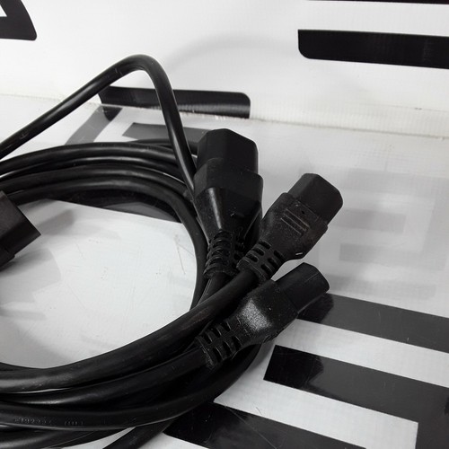 Used Lot of 3 Pack C20 to C13 Extension Power Cord 10A/250V 18 AWG IEC 60320 5 FT 5FT