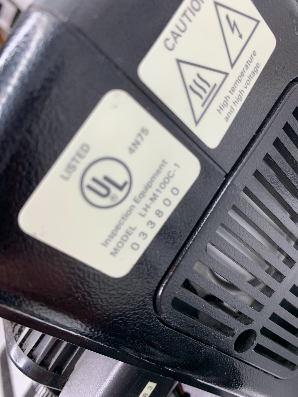 Used Nikon LH-M100C-1 100W Lamp House Microscope  Hg HBO Mercury Fluorescence Housing