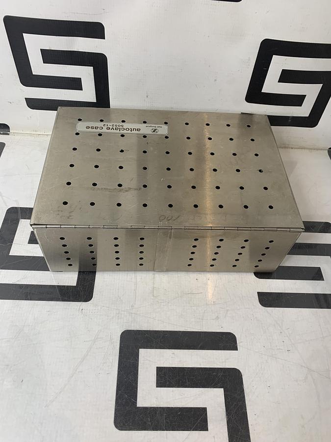 Used Zimmer 5052-12 Autoclave Sterilization Case 10-1/4 x 7-1/8 x 3-1/2 Hall Amsco