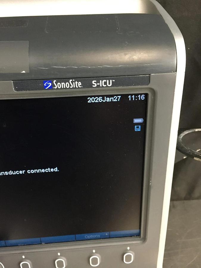 Used SonoSite S-ICU Ultrasound System P07577 P09417 W/ Battery TESTED WARRANTY