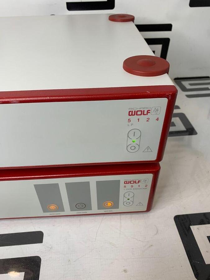Used R. WOLF 5512 Video Processor 1 CCD Endocam & 5124 LP Light Source