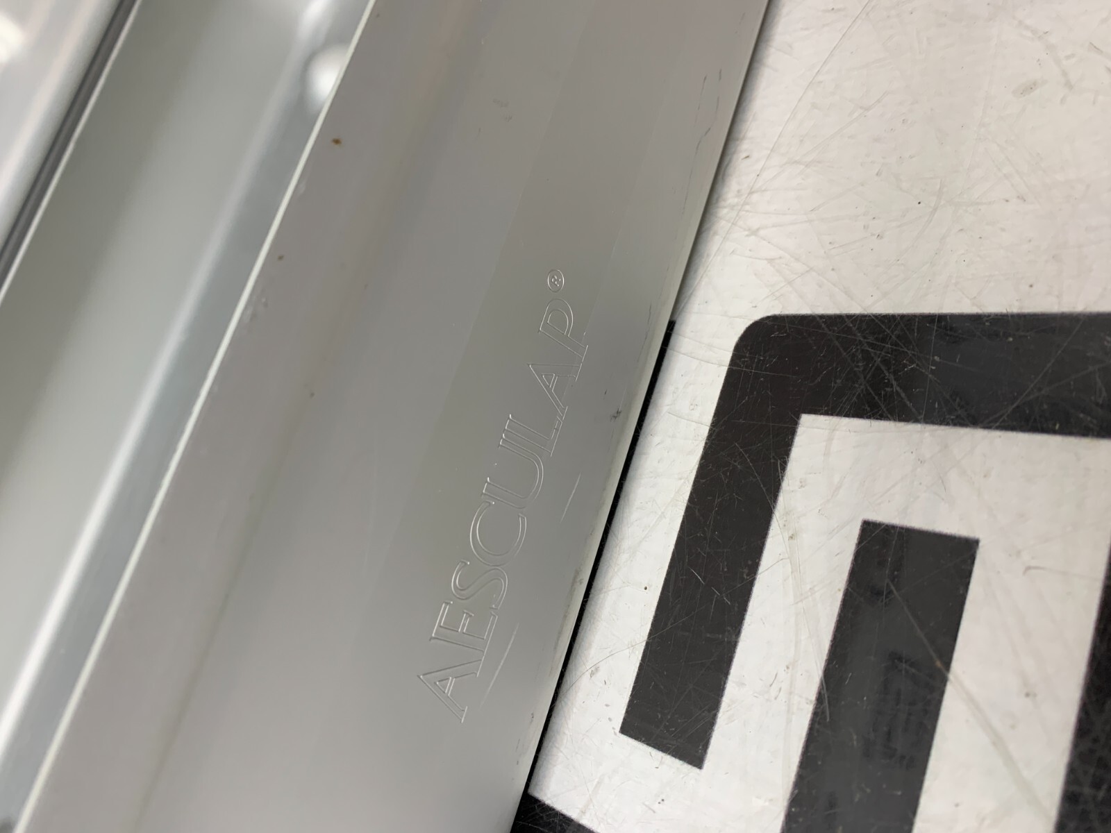 Used Aesculap Sterilization Container JN740 Lid JK789 Sterile Full Size  NO PLATES