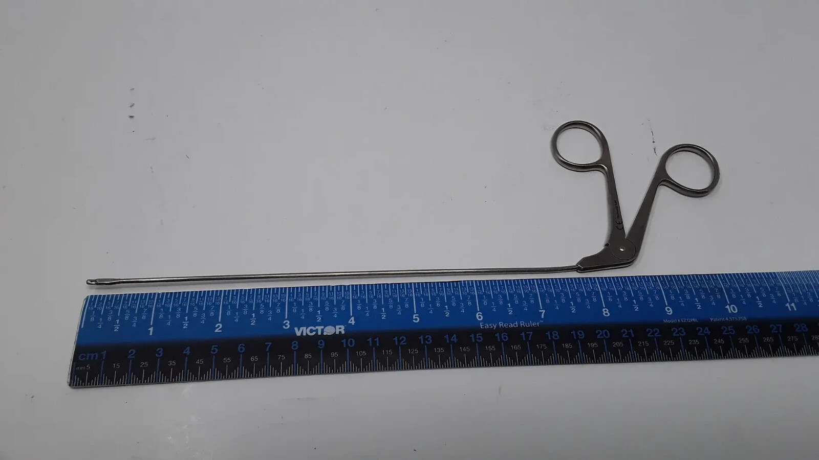 Used Codman 53-4010 Rhoton Forceps Micro Cup Instrument Semi-Malleable Shaft 7 3/4"