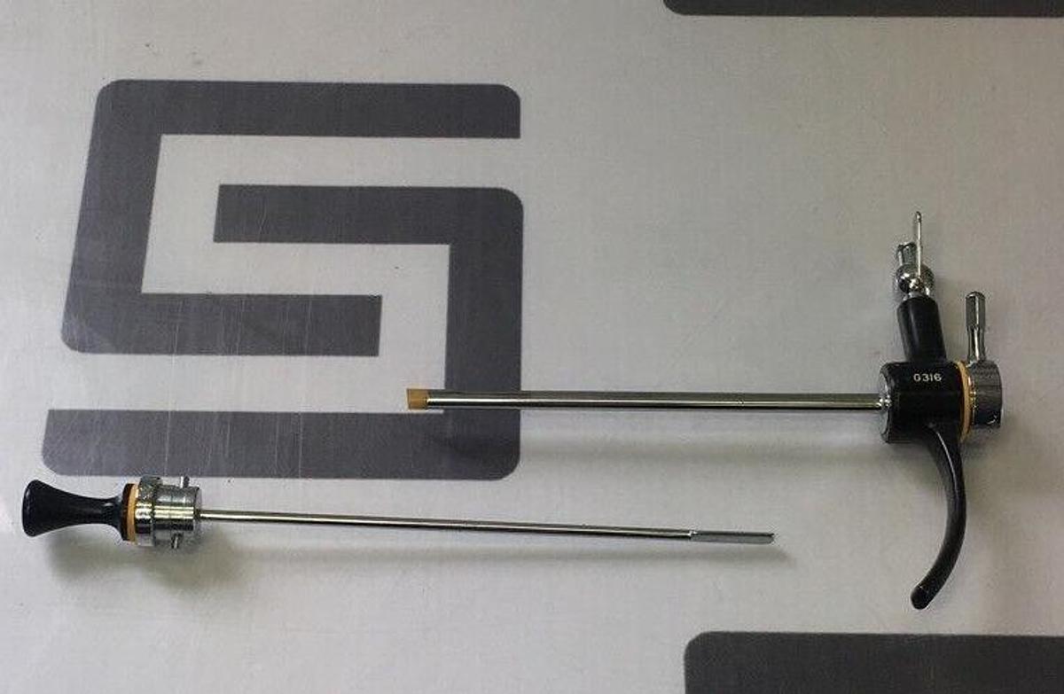 Used ACMI Surgical G316 13FR Pediatric Resectoscope Sheath w/ G323 Obturator