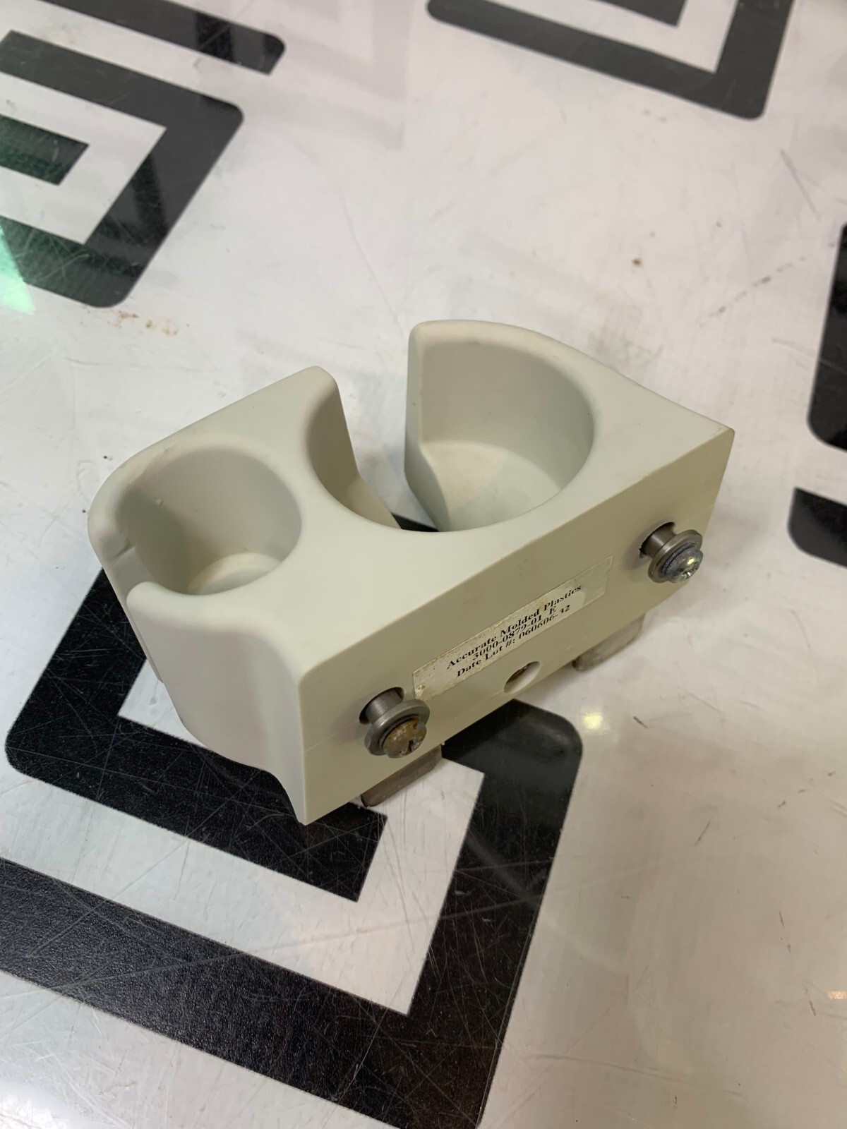 Used PHILIPS IU22 IE33 3000-0879-01 E LEFT HOLDER CUP  PROBE TRANSDUCER LH L INSERT