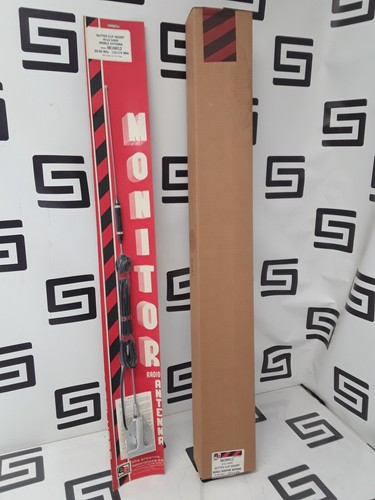 NOS VTG MONR12 Mobile Monitor Antenna Specialist Hi-Lo Band Gutter Clip Mount