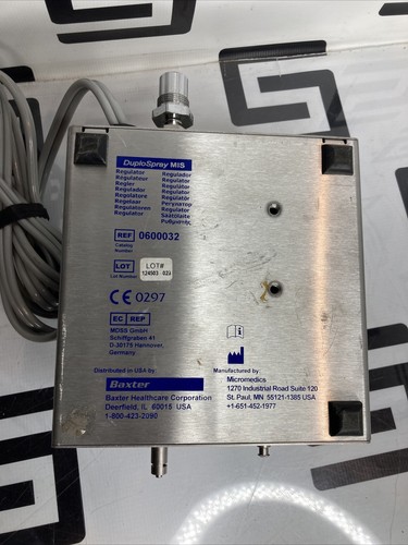 Used BAXTER 0600032 DUPLOSPRAY REGULATOR  AND FOOTSWITCH