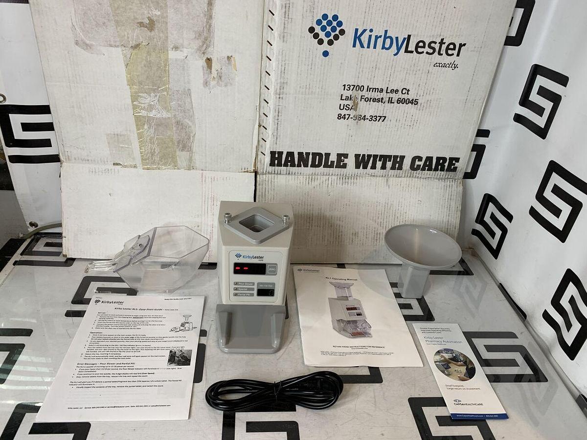 Used KIRBY LESTER CALIBRATED KL1 Pill Tablet Capsule Counter Microprocessor Capsule KL 1 W/ WARRANTY Pill Dispensers