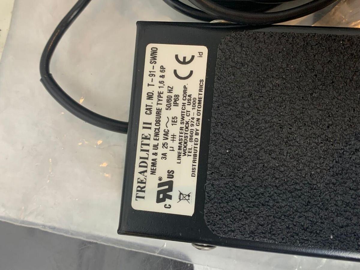 Used Otometrics ICS AirCal P/N 8-35-39700 Linemaster Footswitch Pedal Foot switch