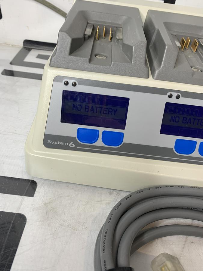 Used Stryker 6110-120 System 6 Battery Charger W/ 4 Charging Bays TESTED WARRANTY