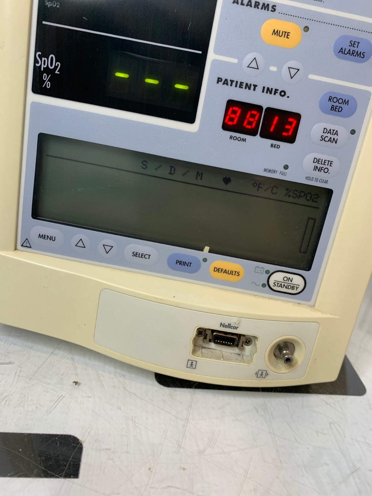 Used Mindray Datascope Accutorr Plus Patient Bedside Vitals Monitor NIBP SPO2 Battery