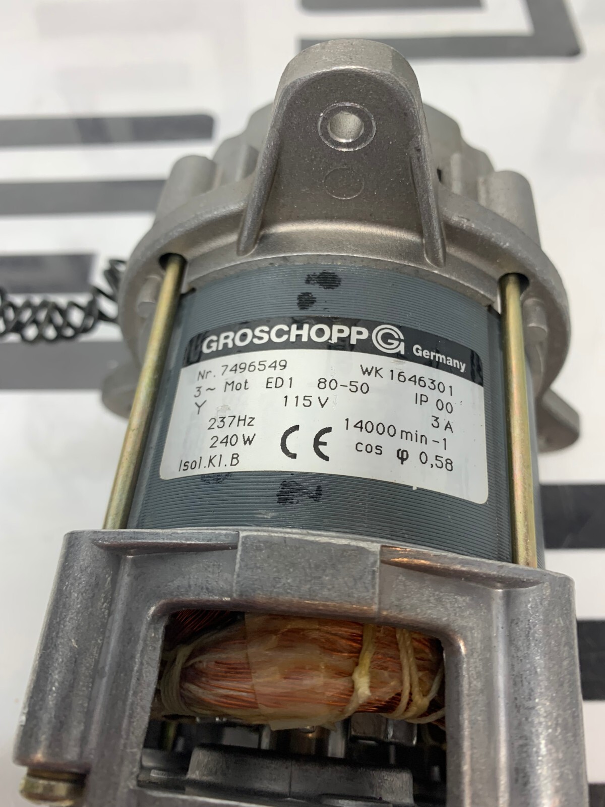 Used Eppendorf 5417C 5417 C Centrifuge Motor Groschopp Germany WK 1646301 WARRANTY