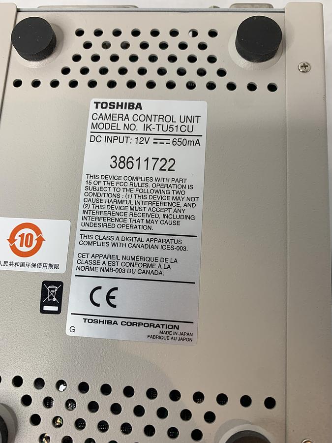 Used Toshiba IK-TU51CU Camera Control Unit w/ Cables TESTED W/ W