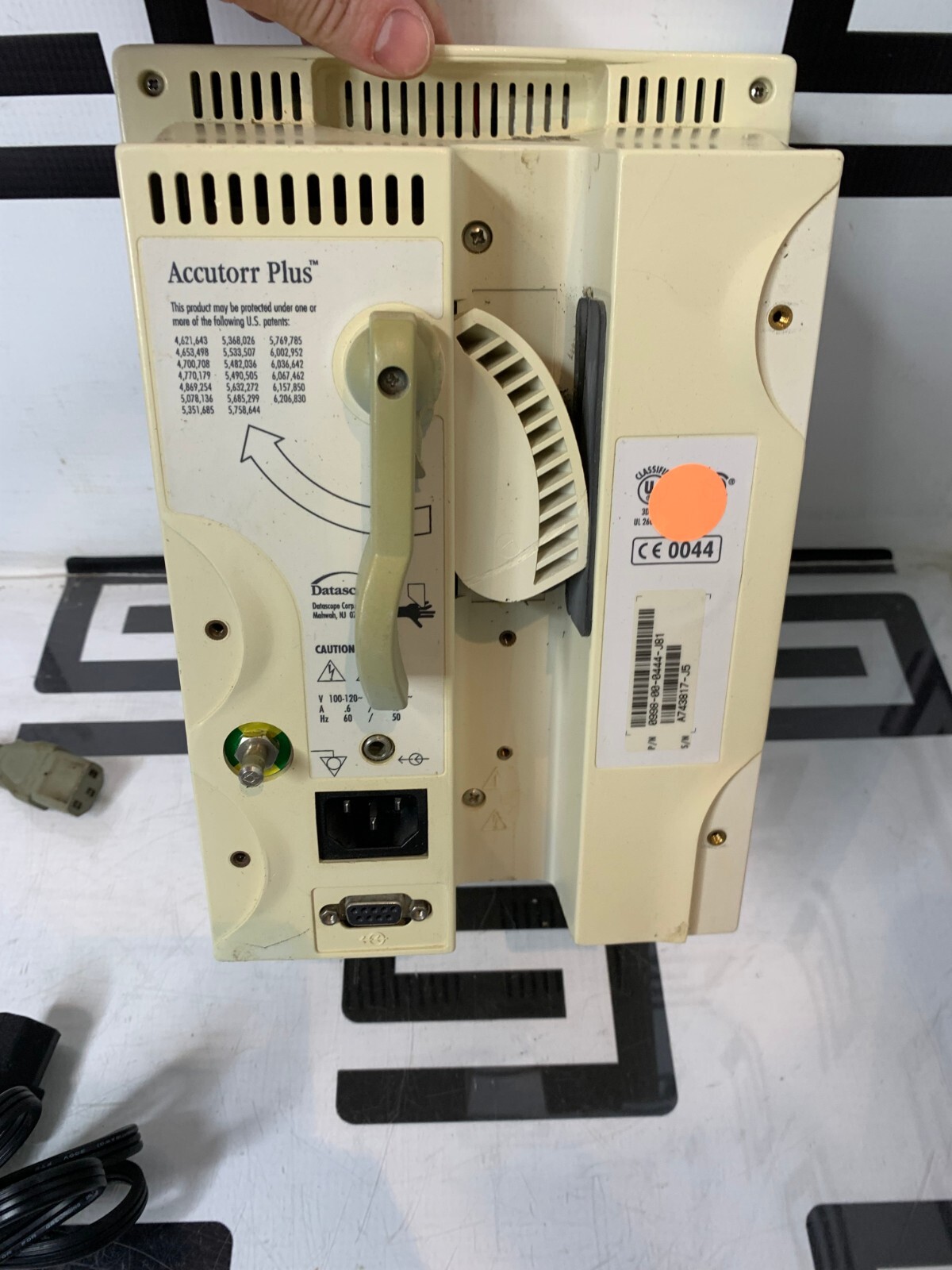 Used Mindray Datascope Accutorr Plus Patient Bedside Vitals Monitor SPO2 NIBP BP