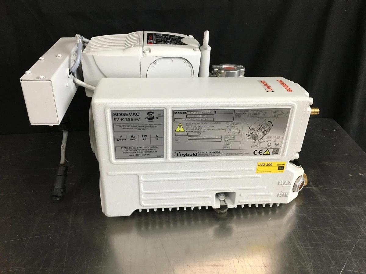 Used Leybold Sogevac SV40BI Rotary Vane Vacuum Pump SV 40/65 BIFC