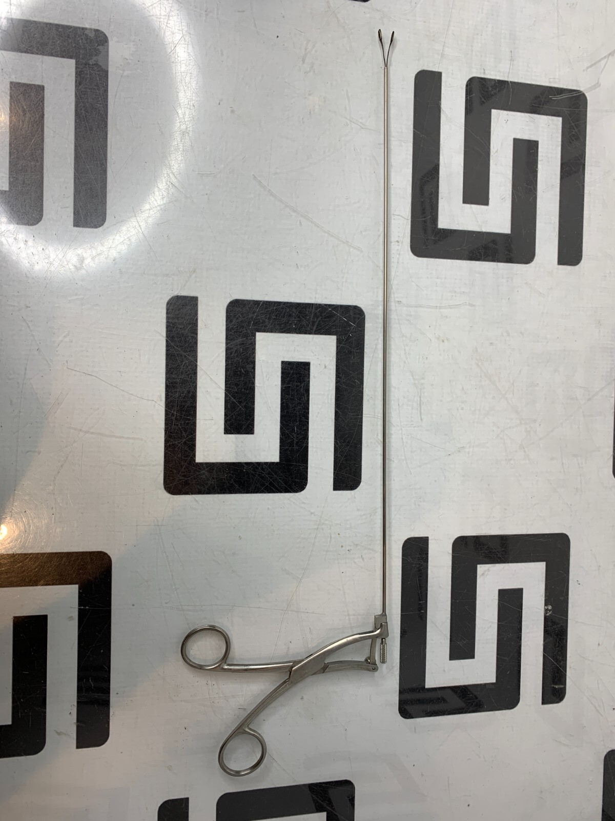 Used Pilling 50-6060 Jackson Grasping Forceps Peanut ENT 35cm Straight Serrated