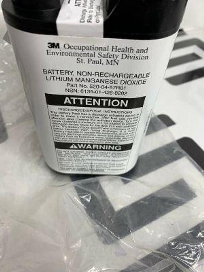 Used 3M OEM Genuine  Respirator Lithium Battery Pack Breathe Easy with BELT CLIP