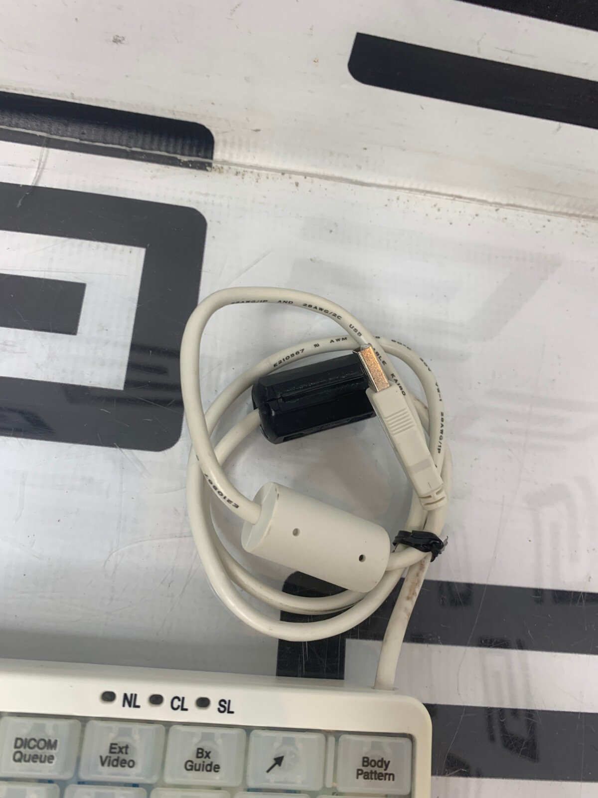 Used Zonare Z.One Scan Engine Smartcart Ultrasound System Keyboard KBH-TG82A-Z3801